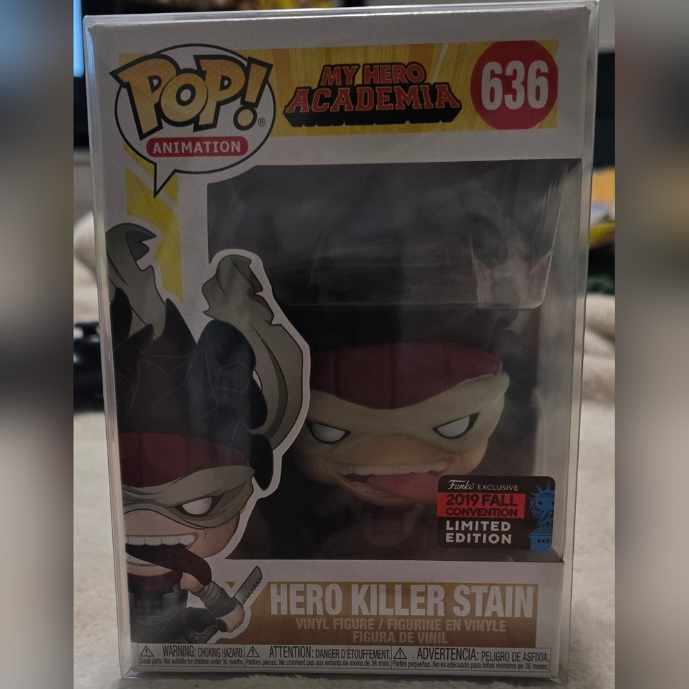*NIB* Funko Pop My Hero Academia Hero Killer Stain 2019 Fall Convention #636